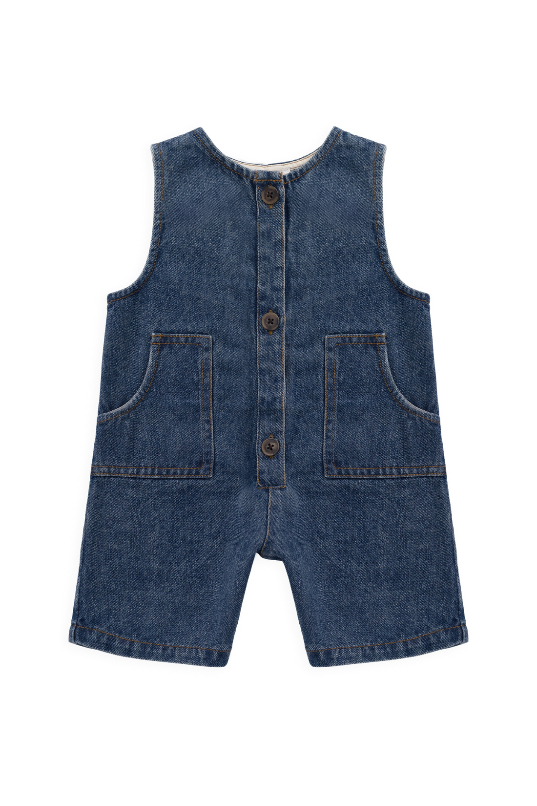 Sorrel Playsuit - Classic Wash Denim Childrens Playsuit from Jamie Kay Australia