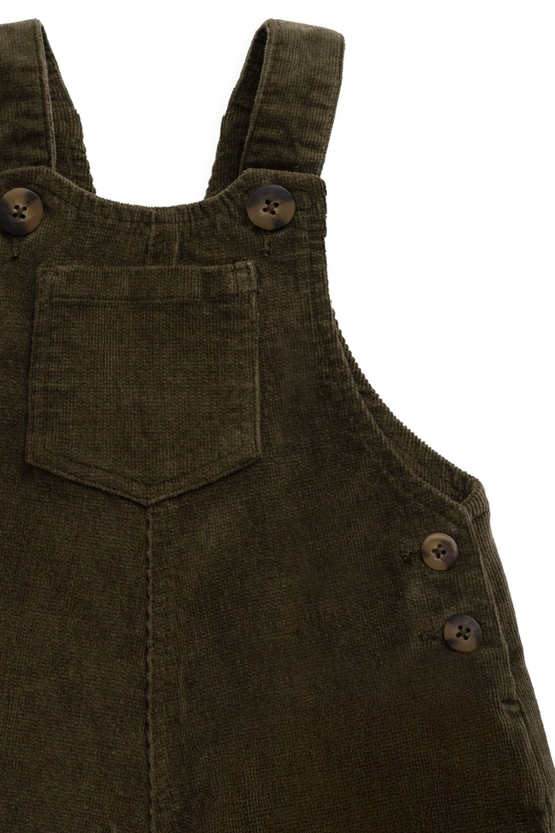 Walton Overall - Deep Olive Childrens Overall from Jamie Kay Australia