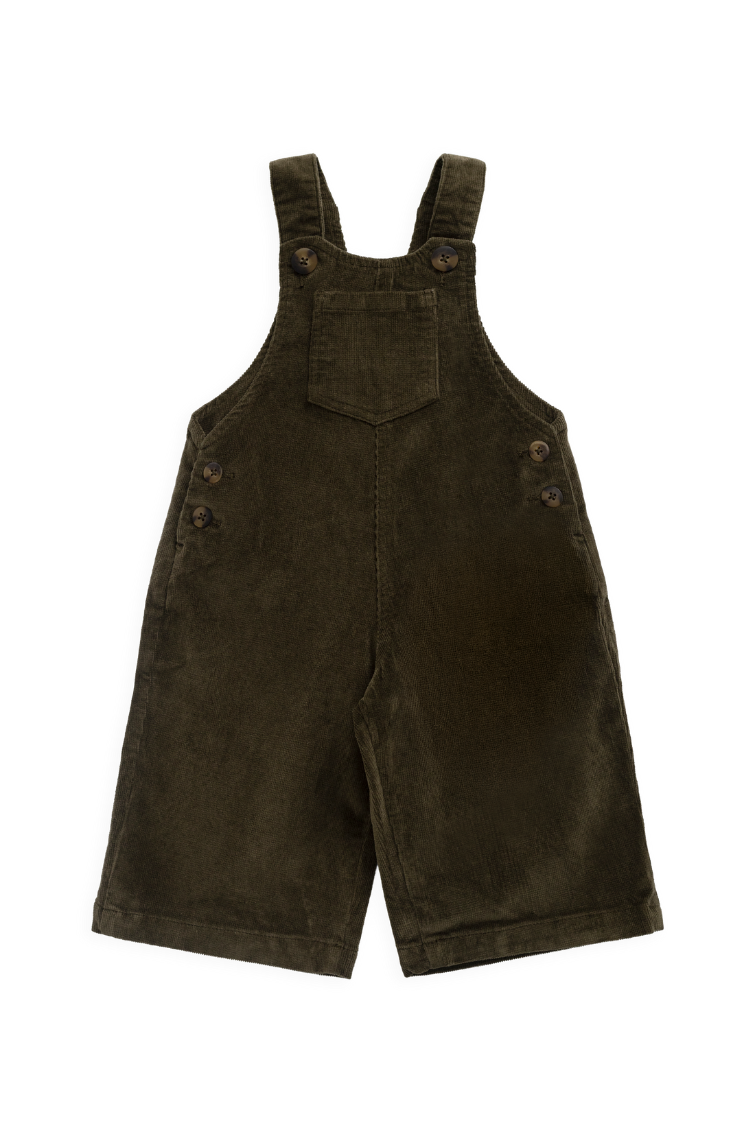 Walton Overall - Deep Olive Childrens Overall from Jamie Kay Australia