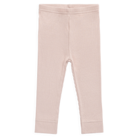 Organic Cotton Modal Everyday Legging - Rose Smoke Childrens Legging from Jamie Kay Australia