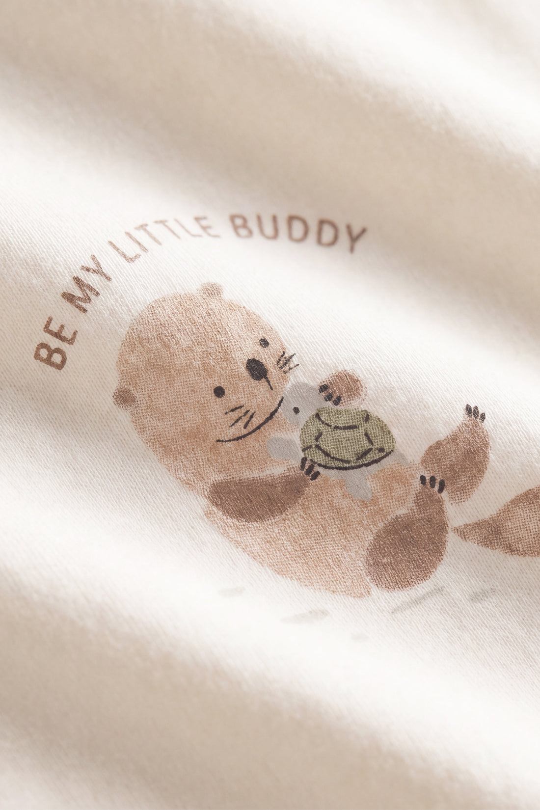 Pima Cotton Edward Long Sleeve Top - Otter Buddy Cloud Childrens Top from Jamie Kay Australia