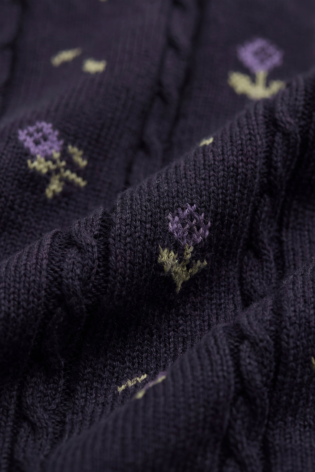 Annabella Knitted Cardigan - Annabella Jacquard Deep Well Childrens Cardigan from Jamie Kay Australia