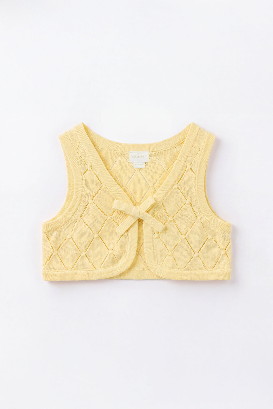 Lilah Knitted Vest - Lemonade Childrens Vest from Jamie Kay Australia