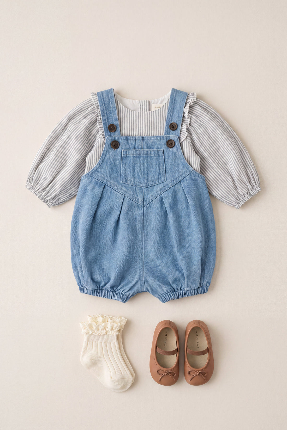Stefan Denim Playsuit - Lake Denim Childrens Playsuit from Jamie Kay Australia