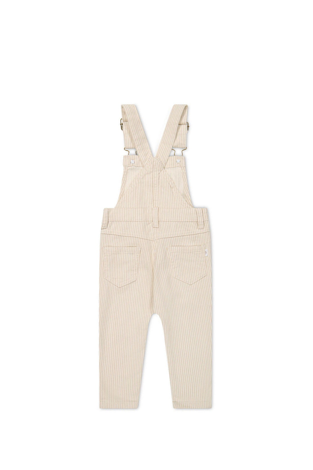 Jordie Overall - Fine Stripe Biscuit/Cloud Childrens Overall from Jamie Kay Australia