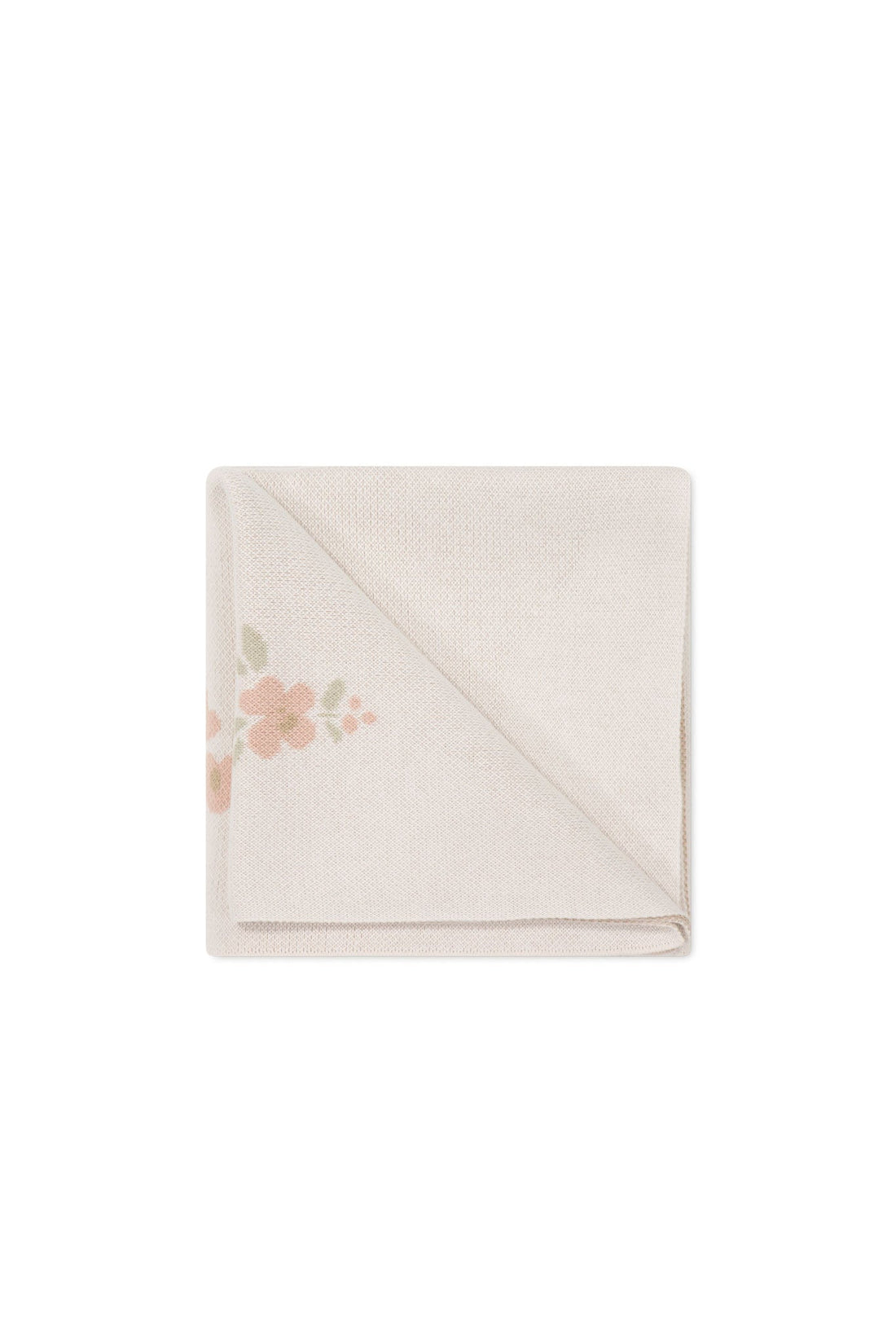 Juliette Blanket - Petite Goldie Knit Parchment Childrens Blanket from Jamie Kay Australia