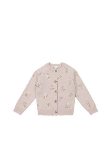 Juliette Cardigan - Meredith Morganite Childrens Cardigan from Jamie Kay Australia