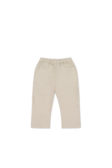 Kingsley Pant - Fine Stripe Biscuit/Cloud Childrens Pant from Jamie Kay Australia