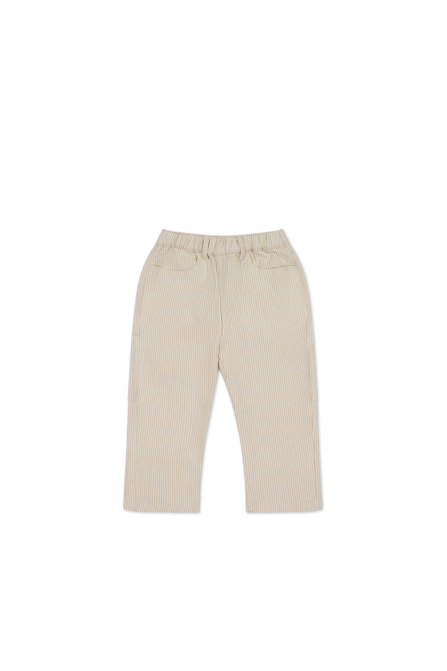 Kingsley Pant - Fine Stripe Biscuit/Cloud Childrens Pant from Jamie Kay Australia