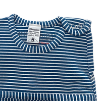 Merino Kids Go Go Bag - All Seasons - Navy Stripe Childrens Sleeping Bag from Jamie Kay Australia