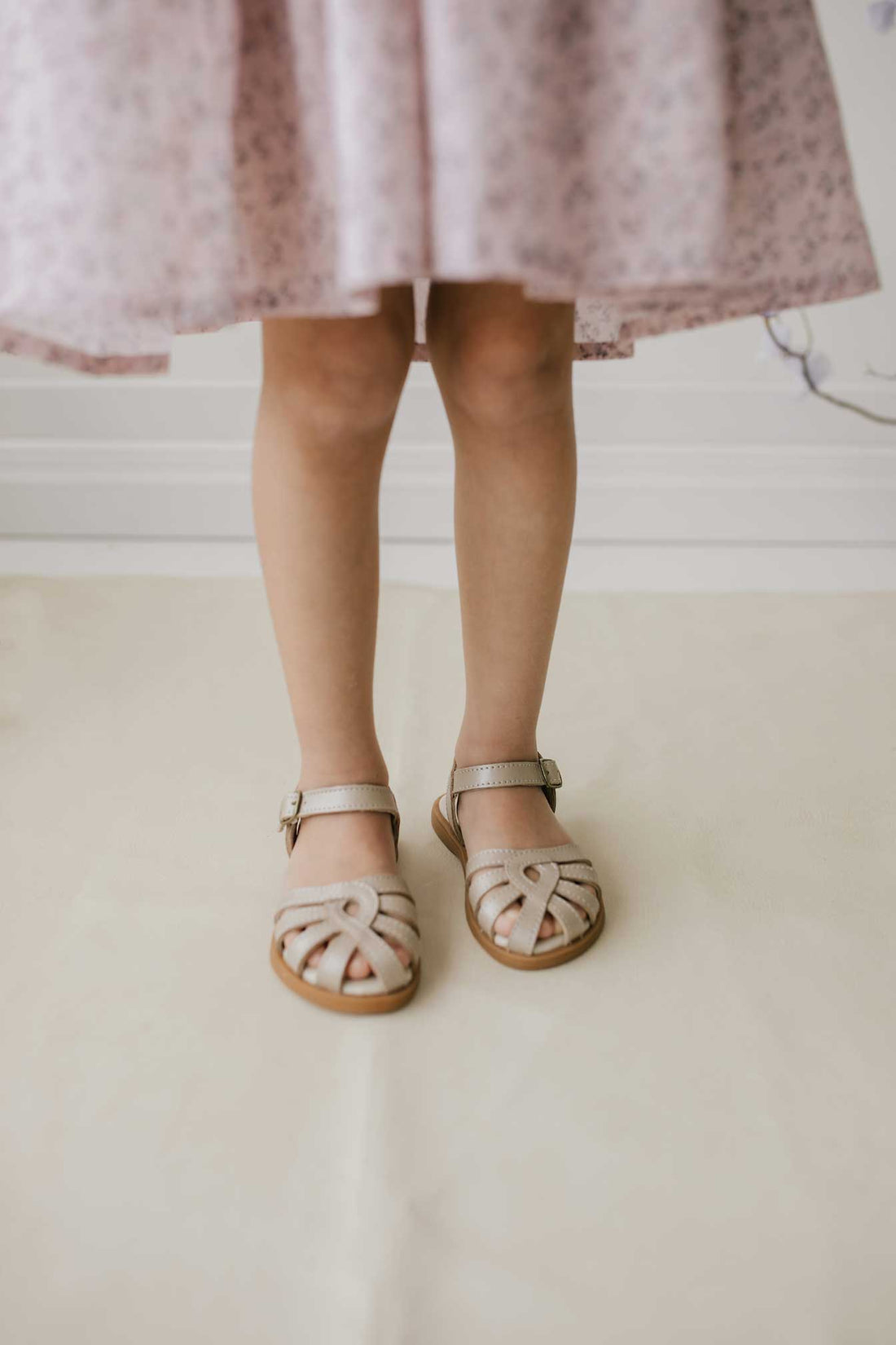 Leather Sandal - Matt Gold Childrens Footwear from Jamie Kay Australia