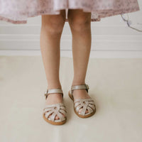 Leather Sandal - Matt Gold Childrens Footwear from Jamie Kay Australia