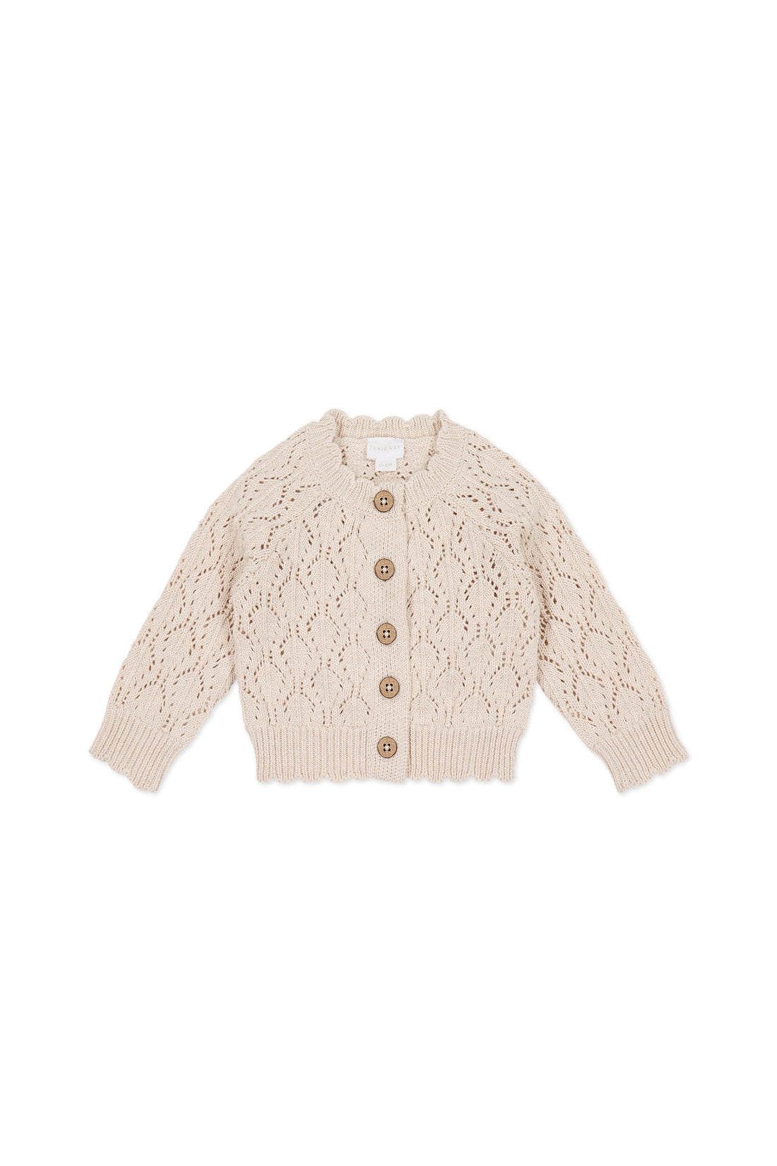 Livvy Cardigan - Light Oatmeal Marle Childrens Cardigan from Jamie Kay Australia