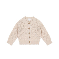 Livvy Cardigan - Light Oatmeal Marle Childrens Cardigan from Jamie Kay Australia