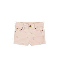 Lola Shortie - Goldie Embroidery Childrens Short from Jamie Kay Australia