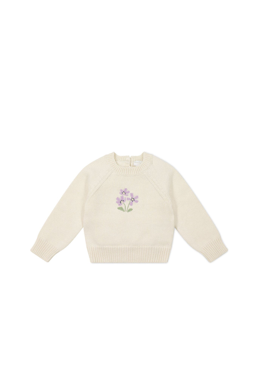 Macy Jumper - Cloud Meadow Flowers Placement Childrens Jumper from Jamie Kay Australia