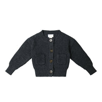 Maverick Cardigan - Onyx Marle Childrens Cardigan from Jamie Kay Australia