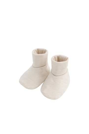 Merino Booties - Natural Childrens Footwear from Jamie Kay Australia