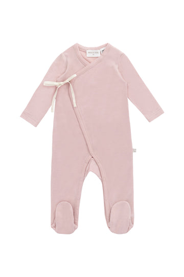 Merino Wrap Onepiece - Cloud Pink Childrens Onepiece from Jamie Kay Australia