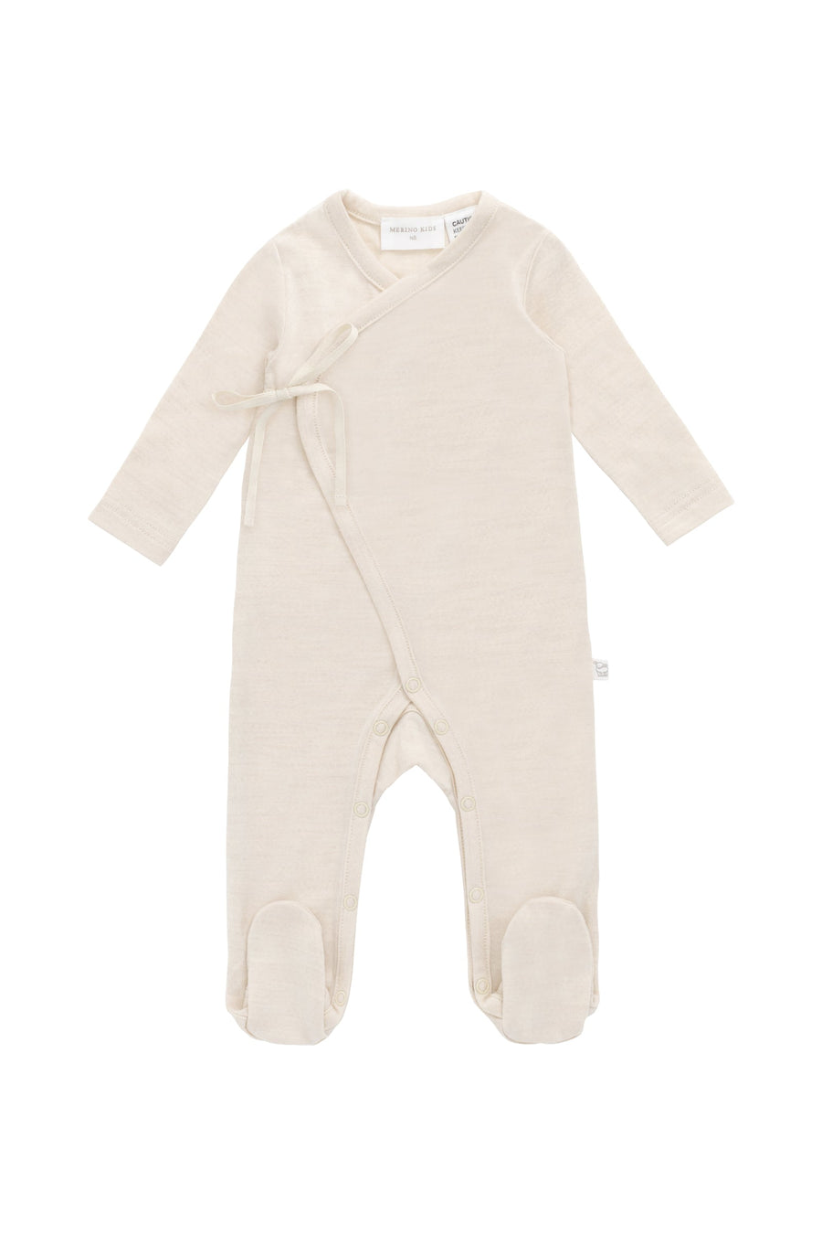 Merino Wrap Onepiece - Natural Childrens Onepiece from Jamie Kay Australia