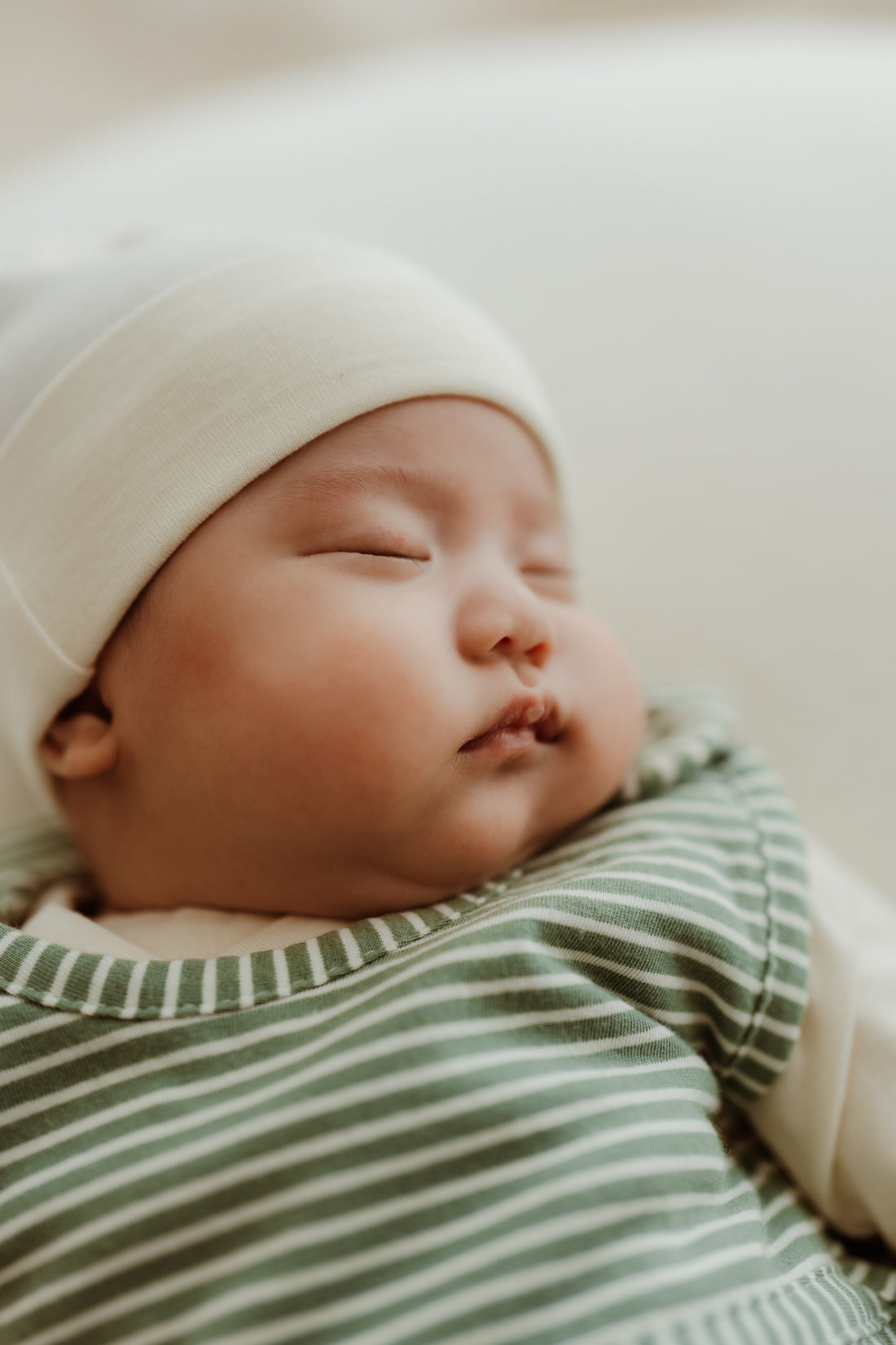 Merino Kids Go Go Bag - All Seasons - Olive Stripe Childrens Sleeping Bag from Jamie Kay Australia