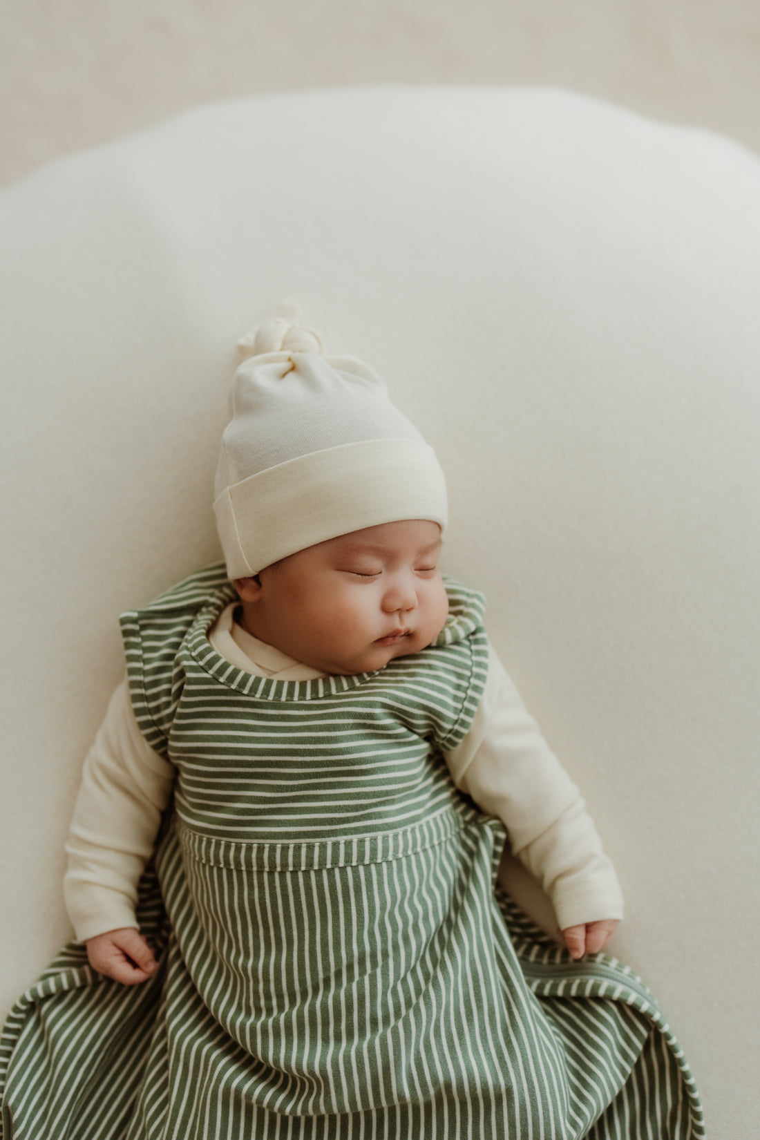 Merino Kids Go Go Bag - All Seasons - Olive Stripe Childrens Sleeping Bag from Jamie Kay Australia