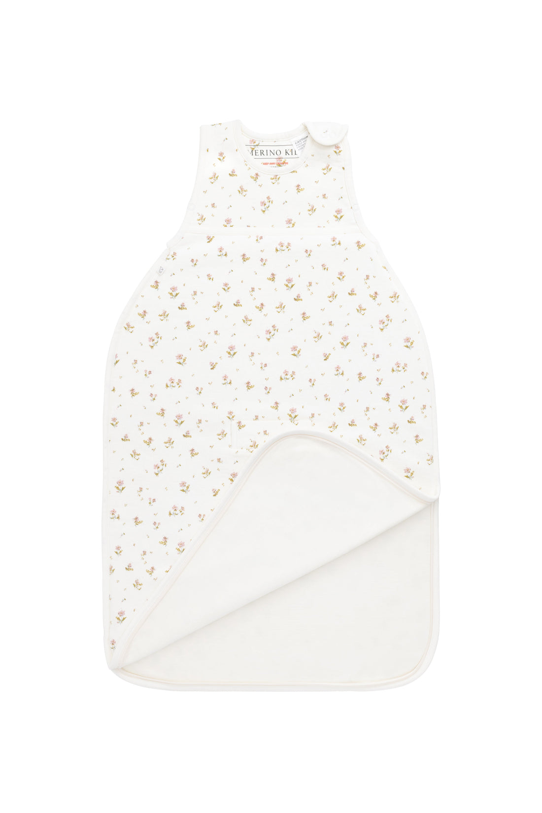 Merino Kids Go Go Bag Duvet - Emilia Egret Childrens Sleeping Bag from Jamie Kay Australia
