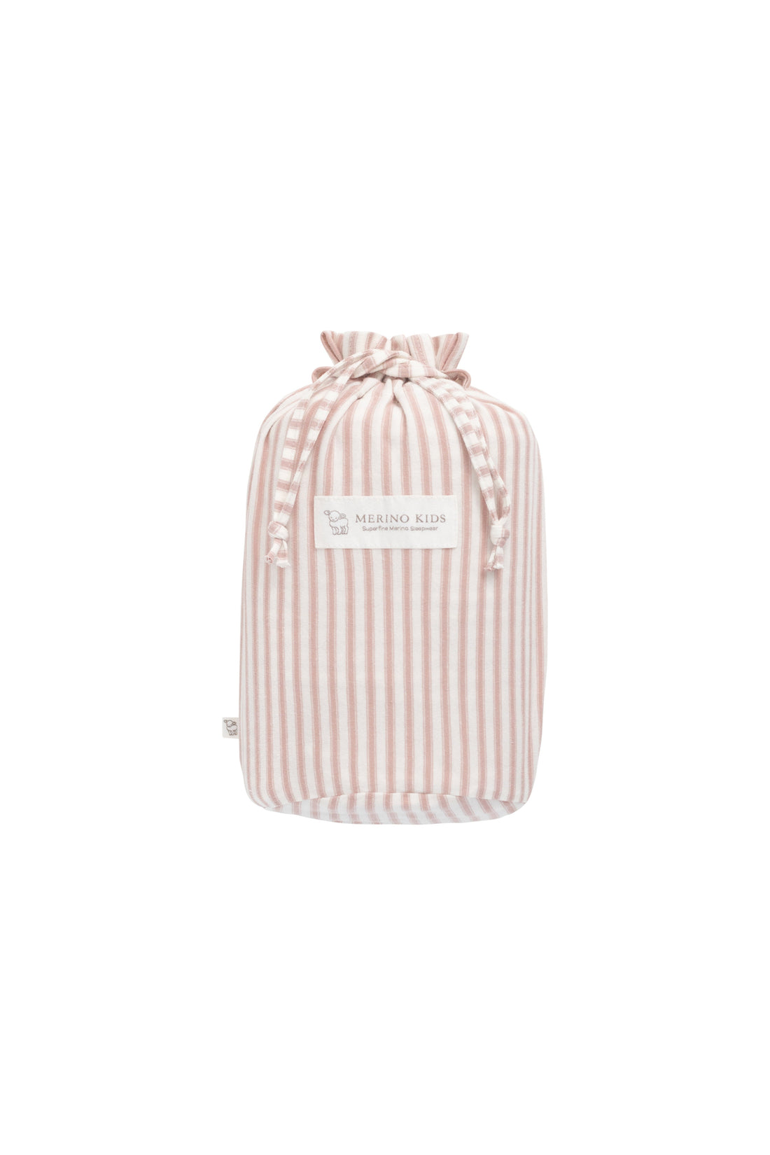 Merino Kids Go Go Bag - Duvet - Variegated Stripe Mauve Childrens Sleeping Bag from Jamie Kay Australia