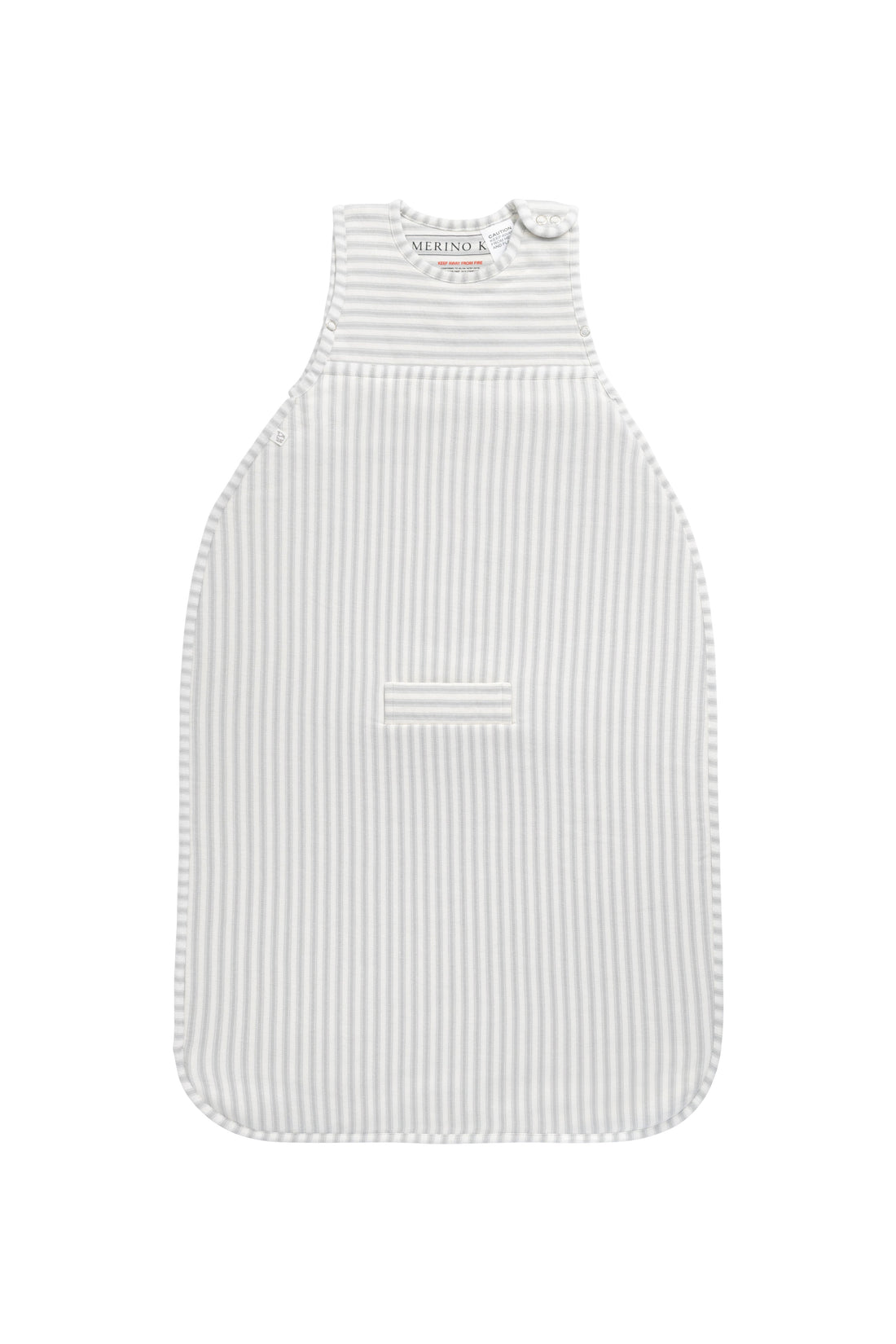 Merino Kids Go Go Bag - Duvet - Variegated Stripe Mist Childrens Sleep Gown from Jamie Kay Australia