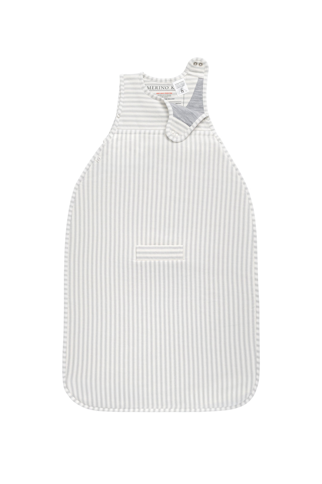 Merino Kids Go Go Bag - Duvet - Variegated Stripe Mist Childrens Sleep Gown from Jamie Kay Australia