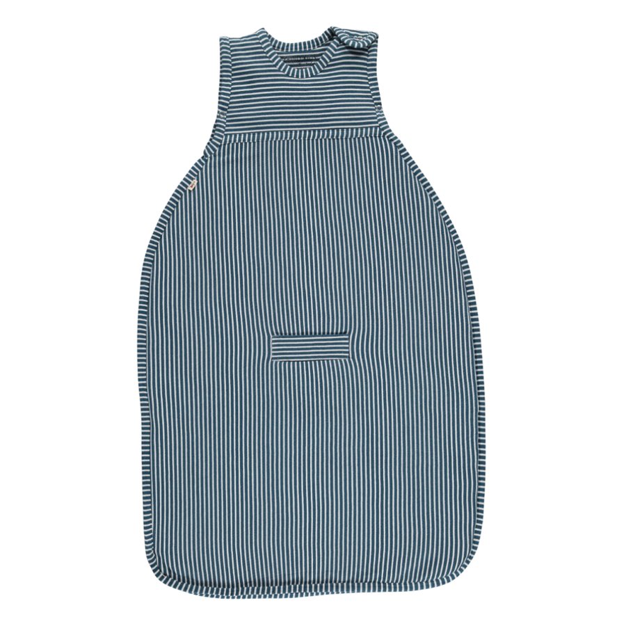 Merino Kids Go Go Bag - All Seasons - Navy Stripe Childrens Sleeping Bag from Jamie Kay Australia