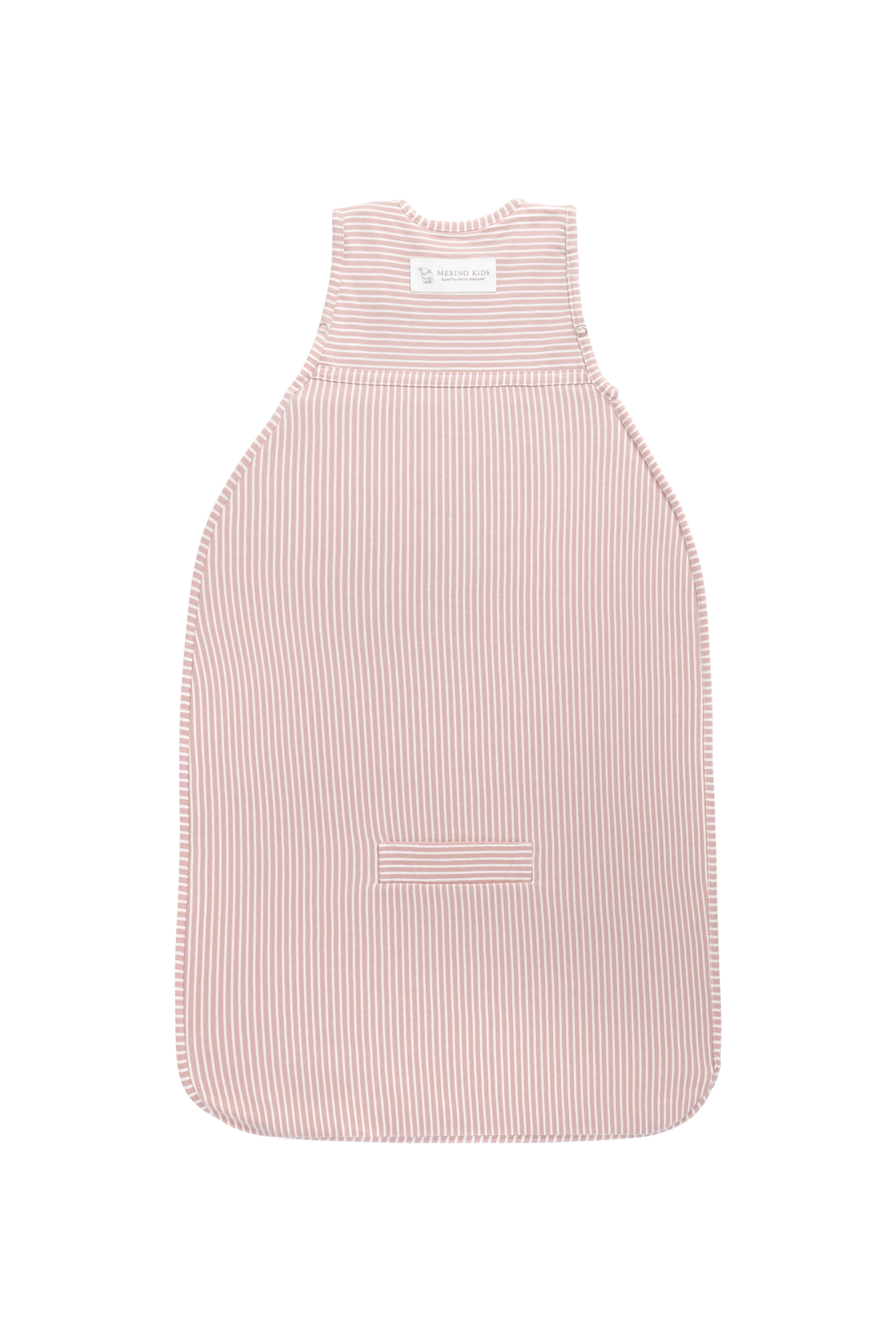 Merino Kids Go Go Bag - All Seasons - Misty Rose Stripe Childrens Sleeping Bag from Jamie Kay Australia