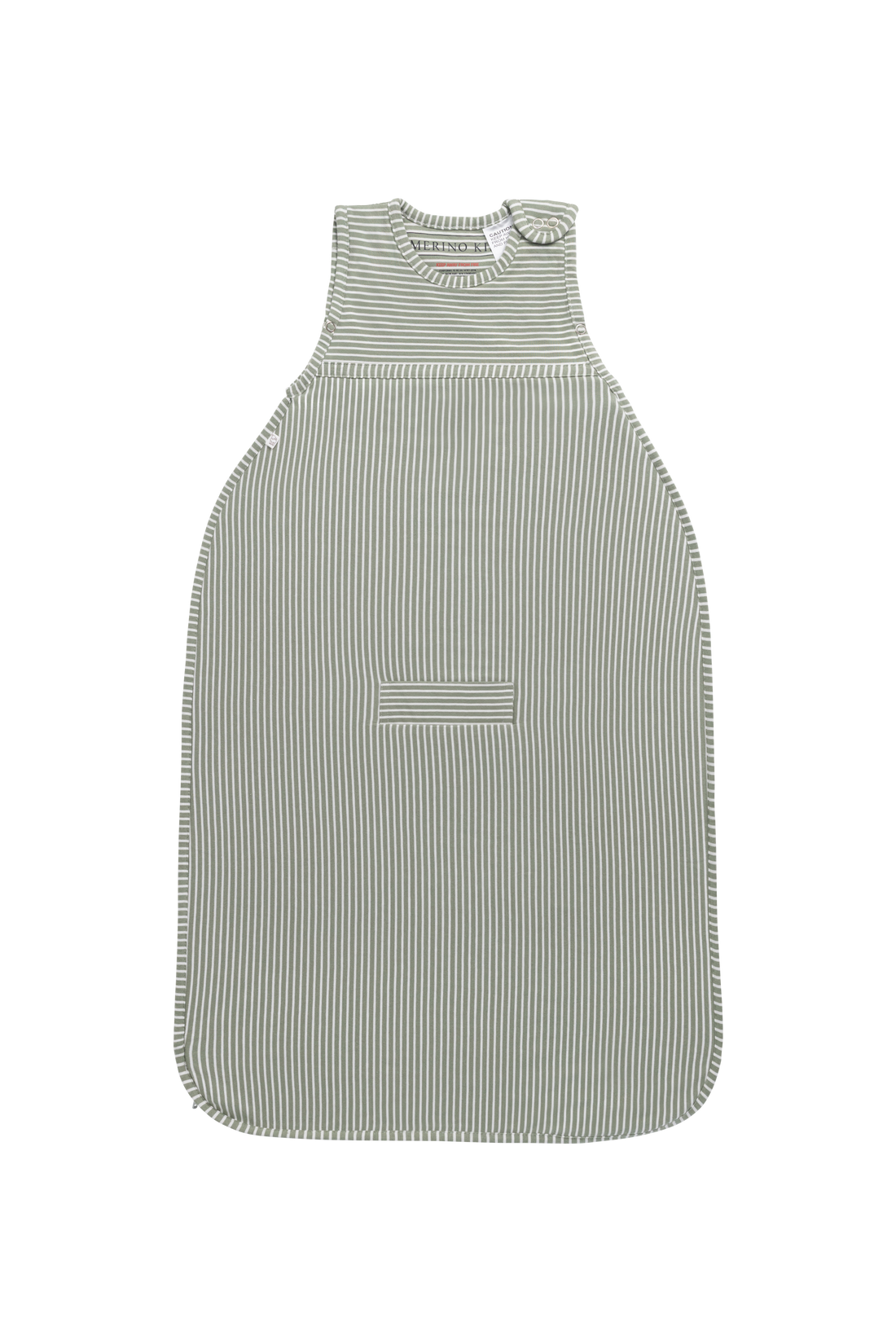 Merino Kids Go Go Bag - All Seasons - Olive Stripe Childrens Sleeping Bag from Jamie Kay Australia
