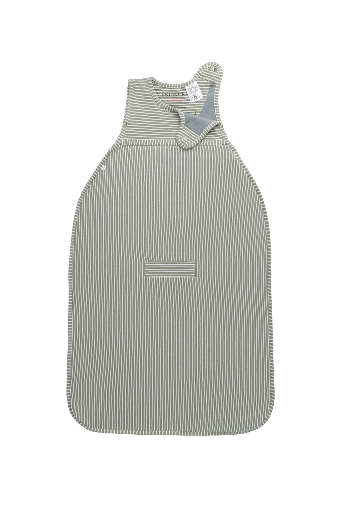 Merino Kids Go Go Bag - All Seasons - Olive Stripe Childrens Sleeping Bag from Jamie Kay Australia