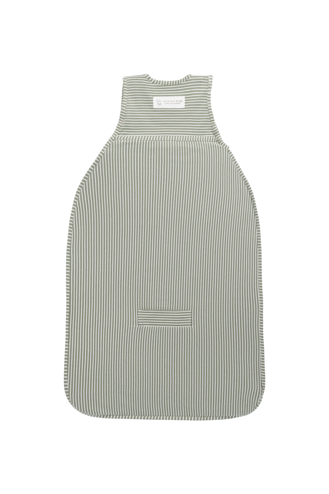 Merino Kids Go Go Bag - All Seasons - Olive Stripe Childrens Sleeping Bag from Jamie Kay Australia