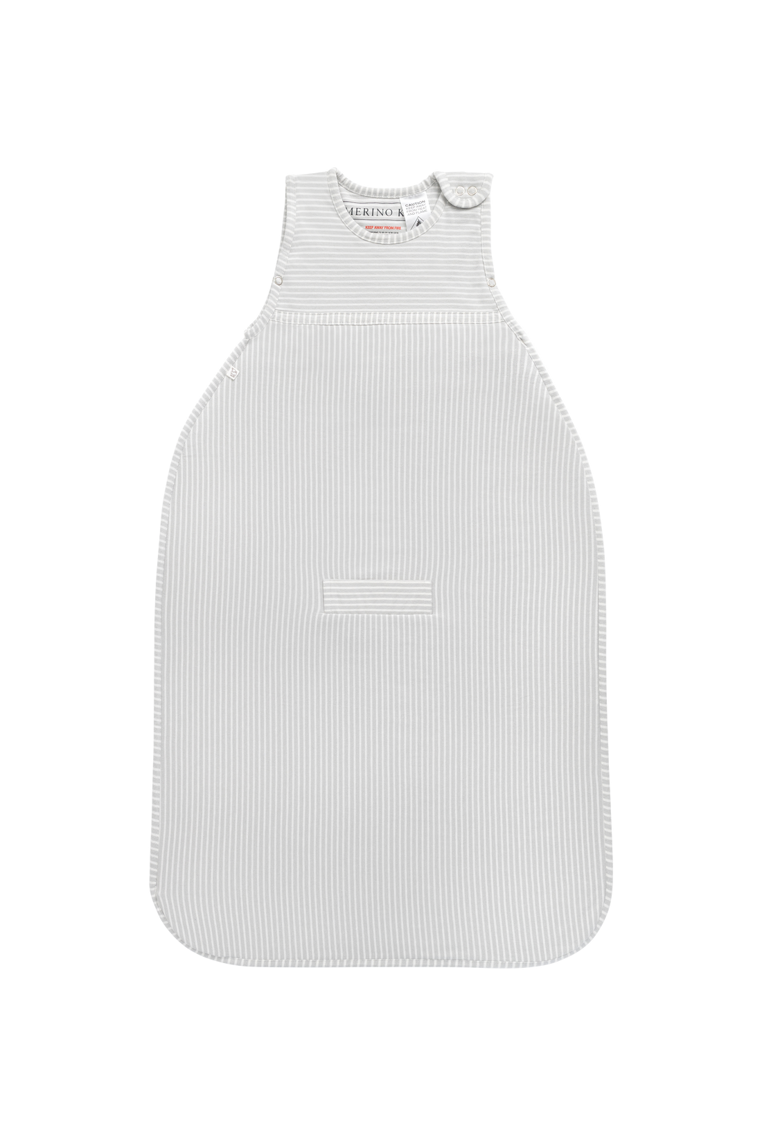 Merino Kids Go Go Bag - All Seasons - Turtle Dove Stripe Childrens Sleeping Bag from Jamie Kay Australia