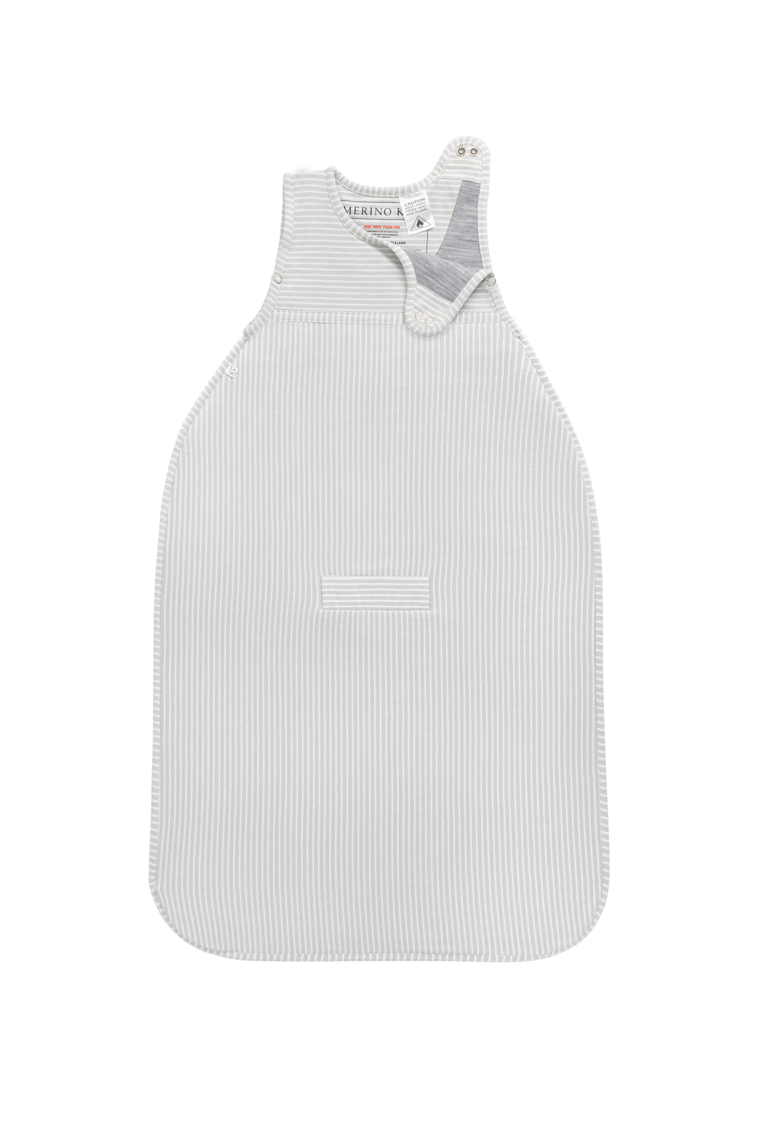 Merino Kids Go Go Bag - All Seasons - Turtle Dove Stripe Childrens Sleeping Bag from Jamie Kay Australia