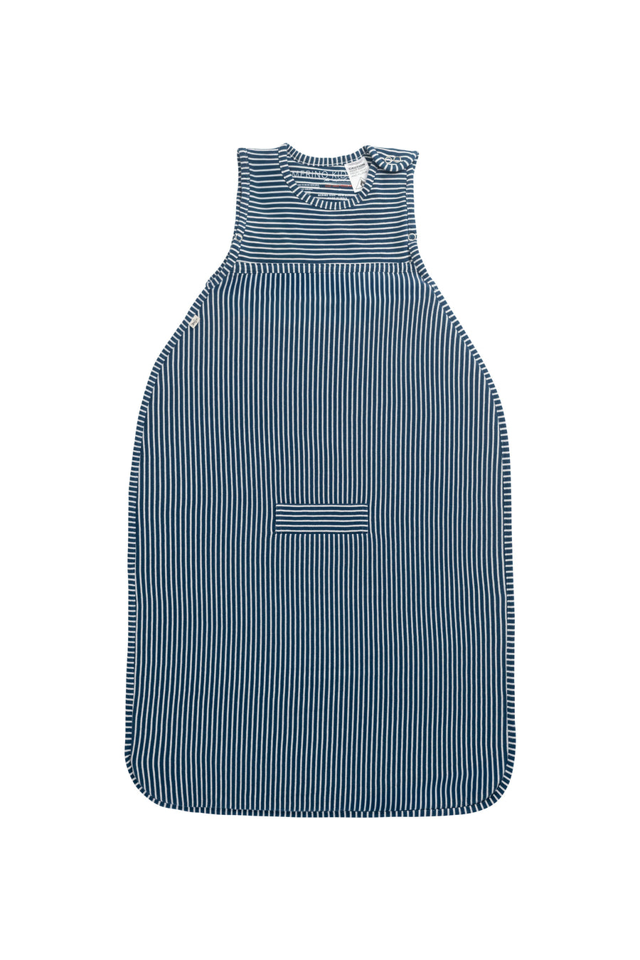 Merino Kids Go Go Bag - All Seasons - Navy Stripe Childrens Sleeping Bag from Jamie Kay Australia