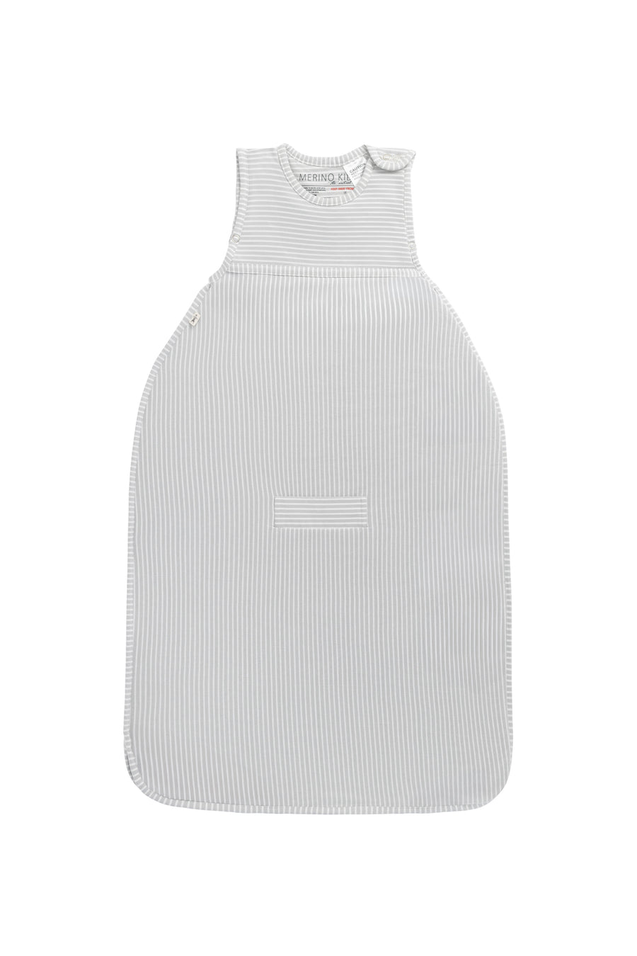 Merino Kids Go Go Bag - All Seasons - Turtle Dove Stripe Childrens Sleeping Bag from Jamie Kay Australia