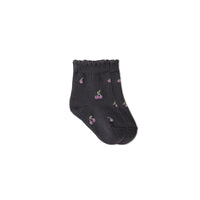 Mirabel Sock - Cherry Love Lava Childrens Sock from Jamie Kay Australia