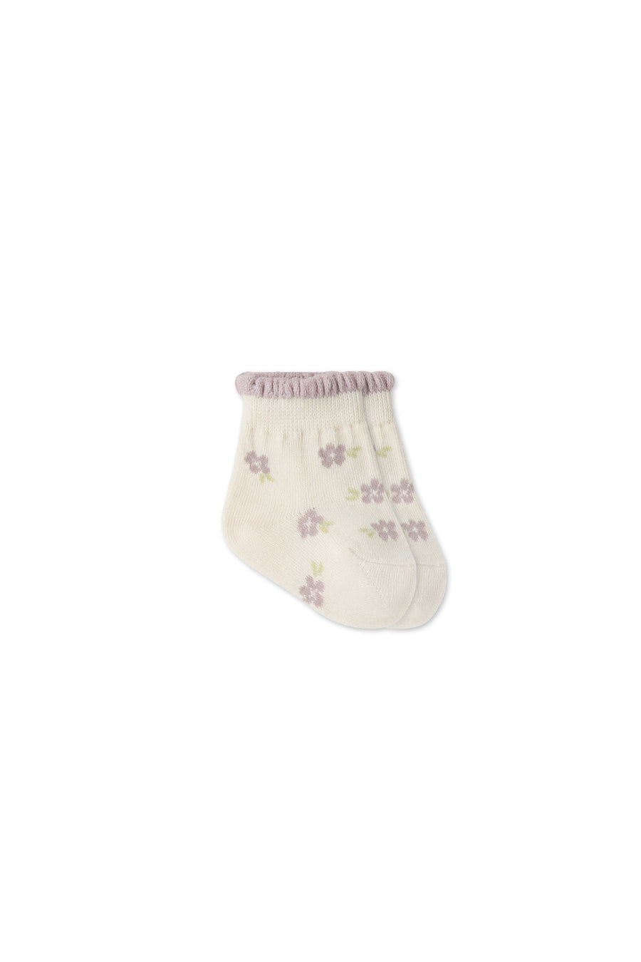 Mirabel Sock - Emmy Lilac Childrens Sock from Jamie Kay Australia