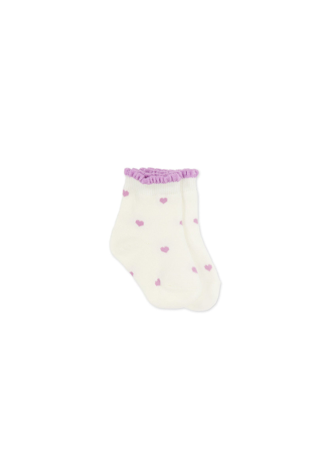 Mirabel Sock - Mon Amour Vintage Violet Childrens Sock from Jamie Kay Australia