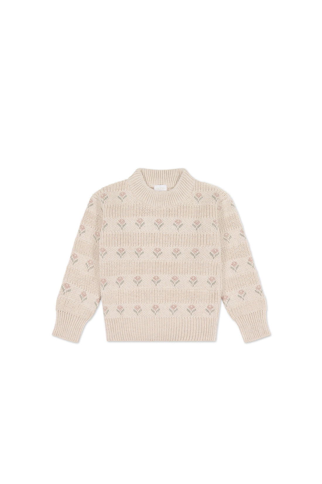 Miranda Jumper - Miranda Light Oatmeal Marle Childrens Jumper from Jamie Kay Australia