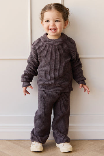 Morgan Jumper - Sugar Plum Marle Childrens Jumper from Jamie Kay Australia