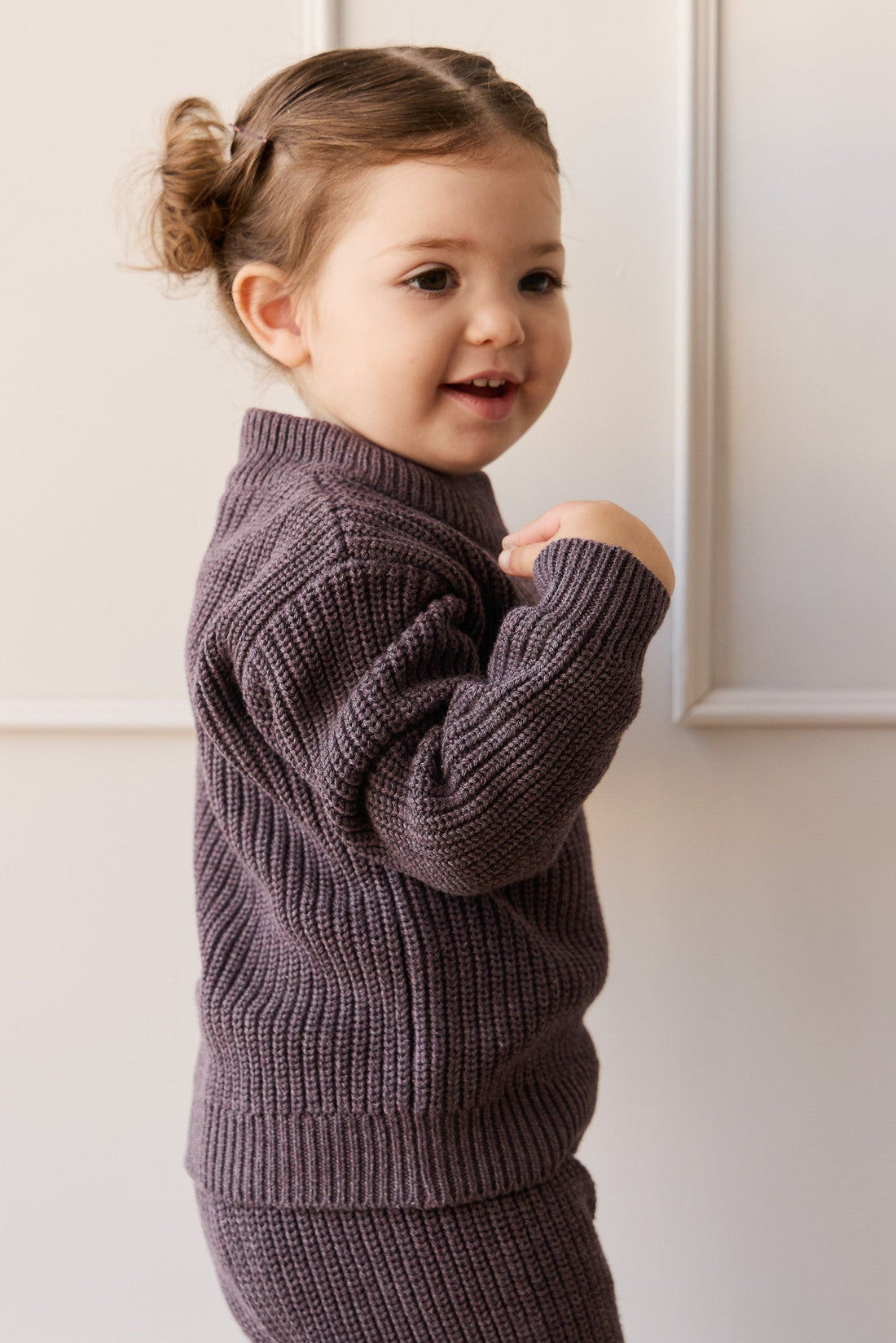 Morgan Jumper - Sugar Plum Marle Childrens Jumper from Jamie Kay Australia