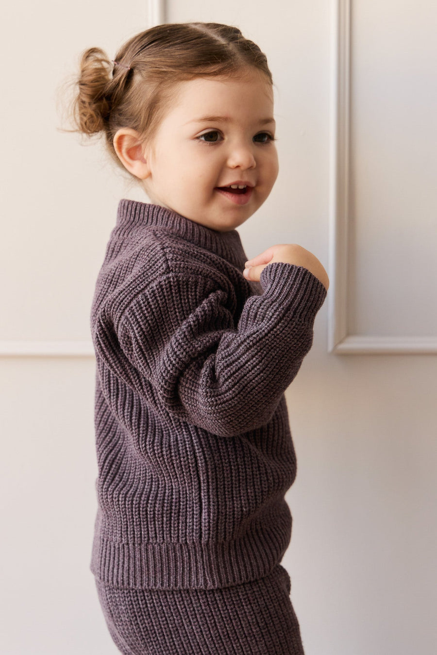 Morgan Jumper - Sugar Plum Marle Childrens Jumper from Jamie Kay Australia