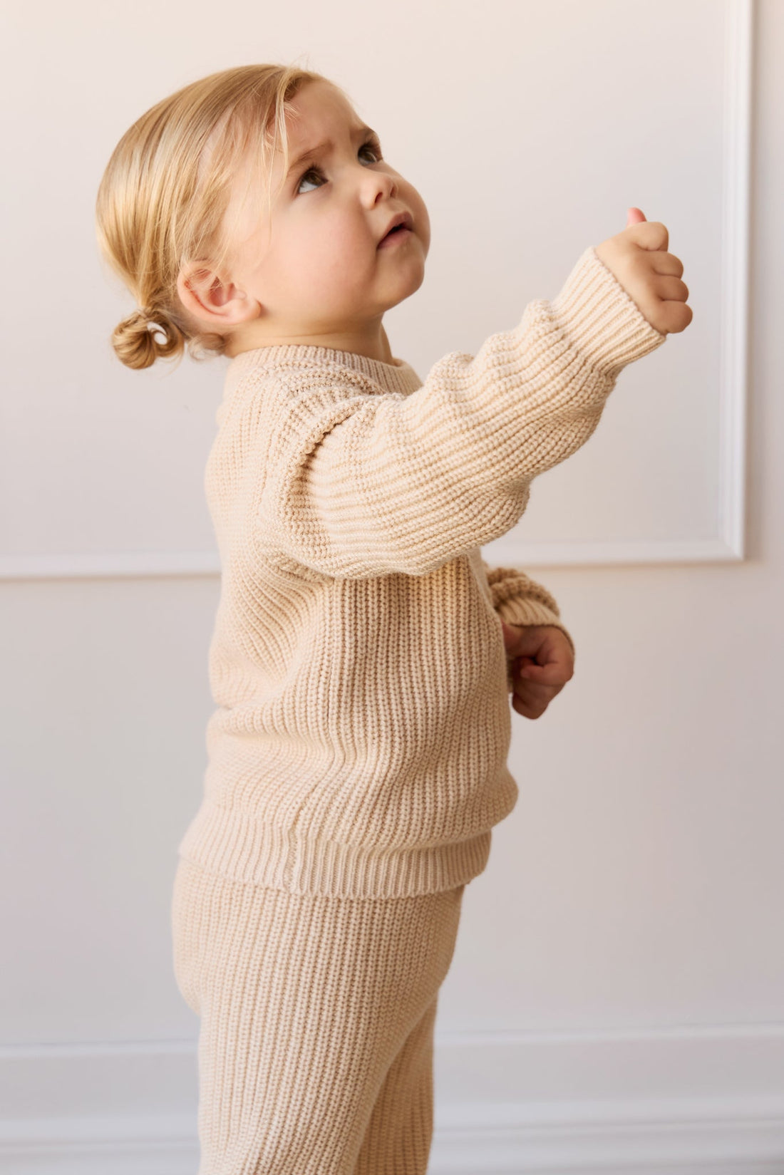 Morgan Jumper - Oatmeal Marle Childrens Jumper from Jamie Kay Australia