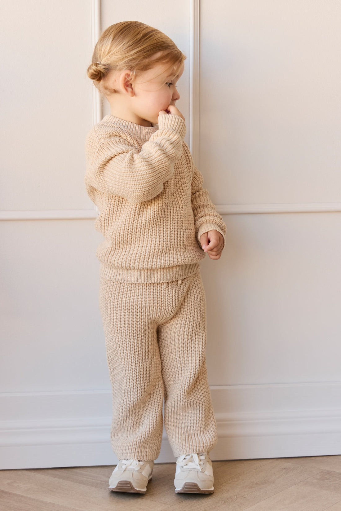 Morgan Jumper - Oatmeal Marle Childrens Jumper from Jamie Kay Australia