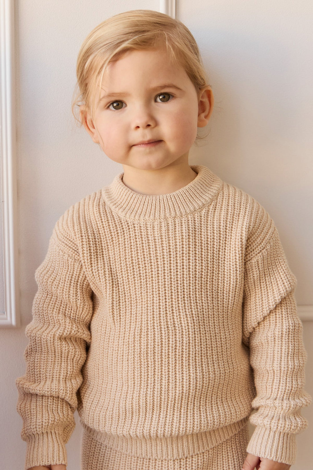 Morgan Jumper - Oatmeal Marle Childrens Jumper from Jamie Kay Australia