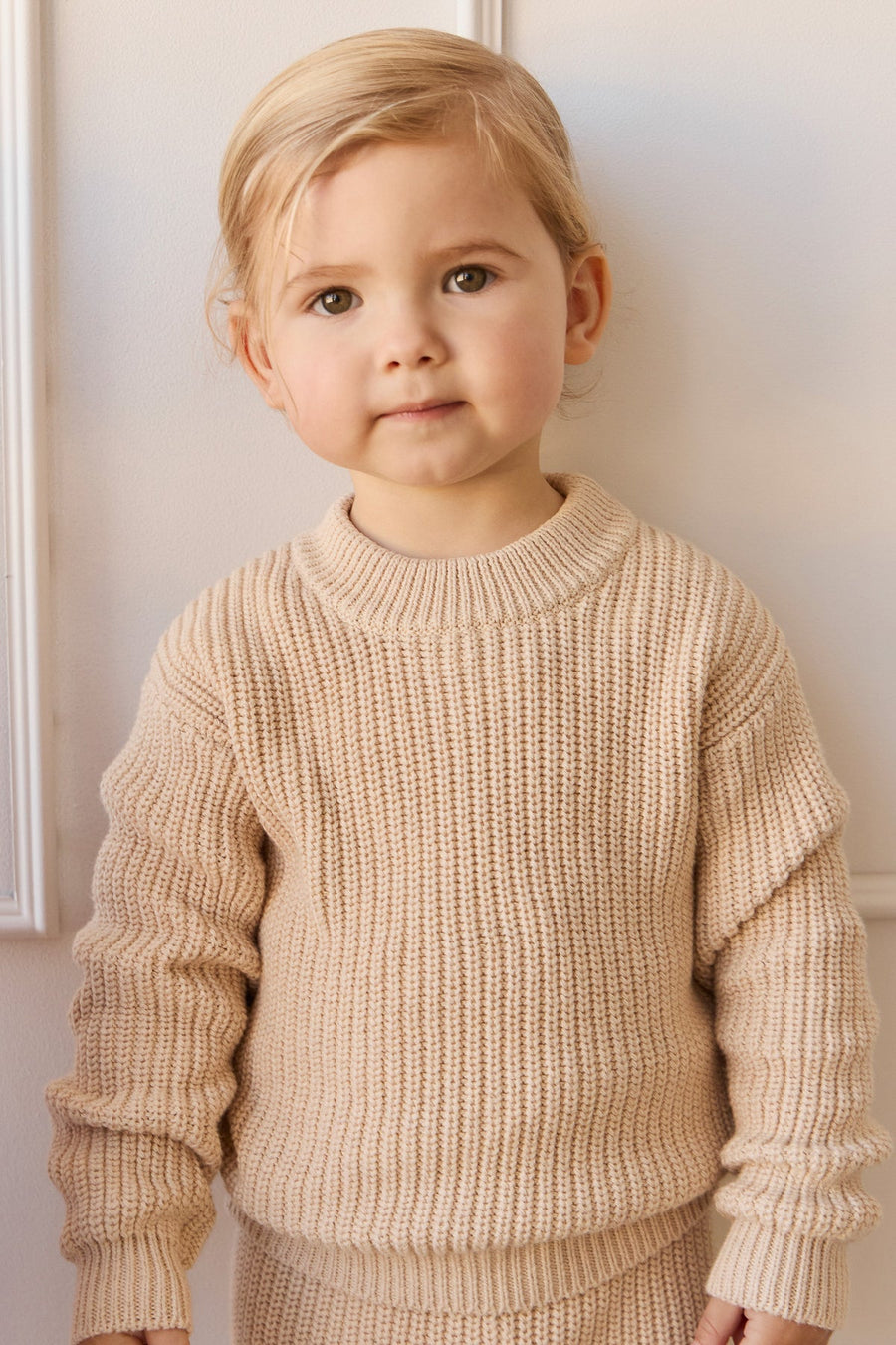 Morgan Jumper - Oatmeal Marle Childrens Jumper from Jamie Kay Australia